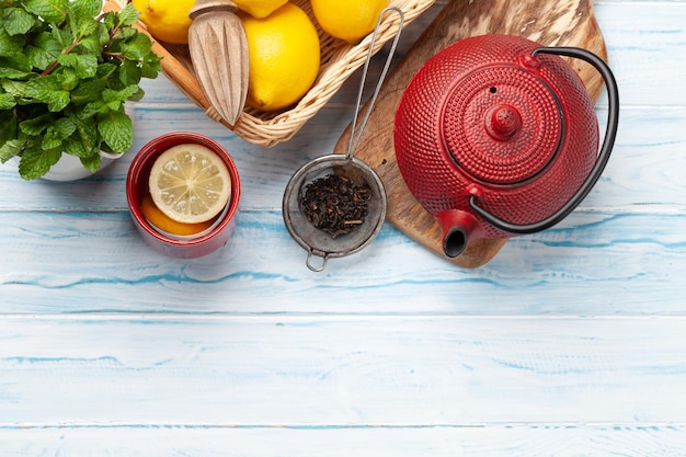 Serene evening tea ceremony setting with soft candlelight